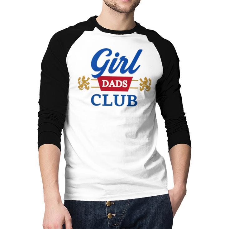 Cool Dads Club Father's Day Shirt From Daughter Son Men Baseball Raglan Shirt