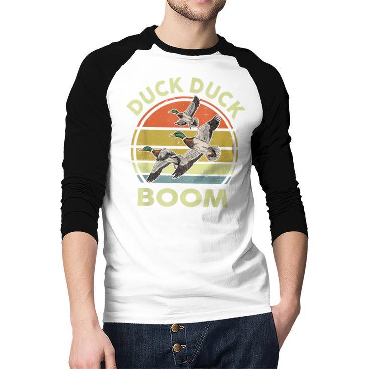 Hunting-Shirt Duck Boom Hunter Dad Grandpa Men Men Baseball Raglan Shirt