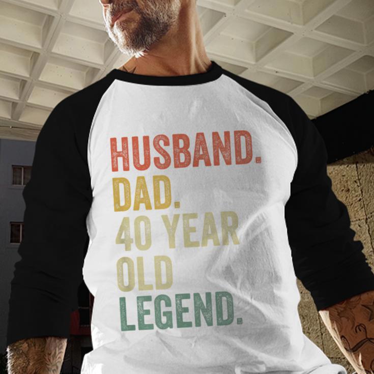 40th Birthday For Men Vintage Dad 1980 Men Baseball Raglan Shirt 40th Birthday For Men Vintage Dad 1980 Men Baseball Raglan Shirt