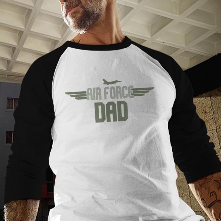 Air Force Dad United States US Air Force Father's Day 2023 Men Baseball Raglan Shirt