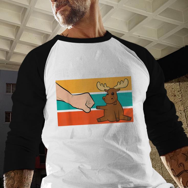 Best Moose Dad Ever Moose Men Baseball Raglan Shirt