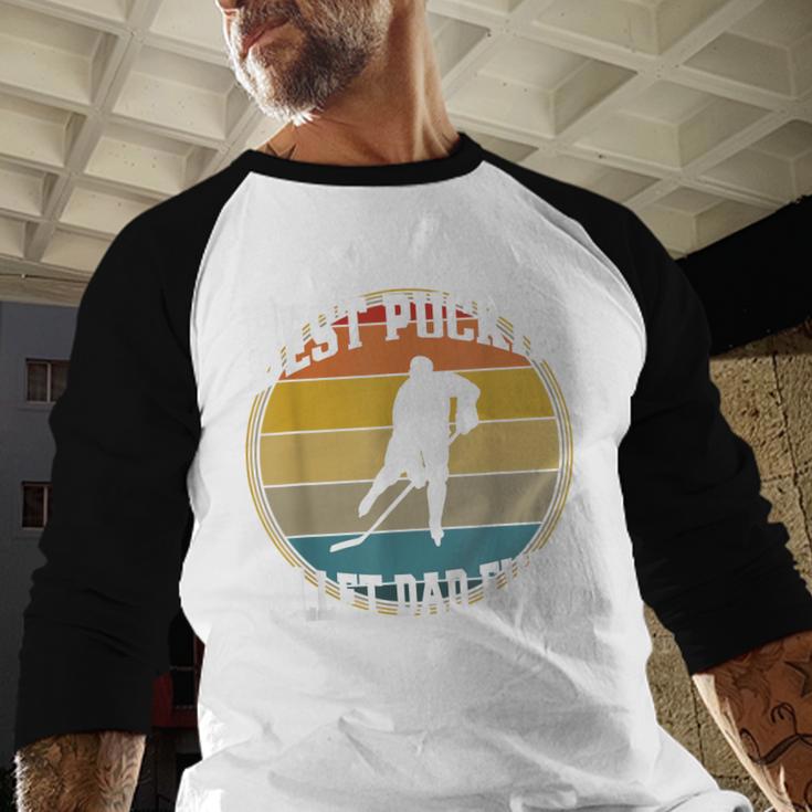 Best Puckin Billet Dad Hockey Men Baseball Raglan Shirt