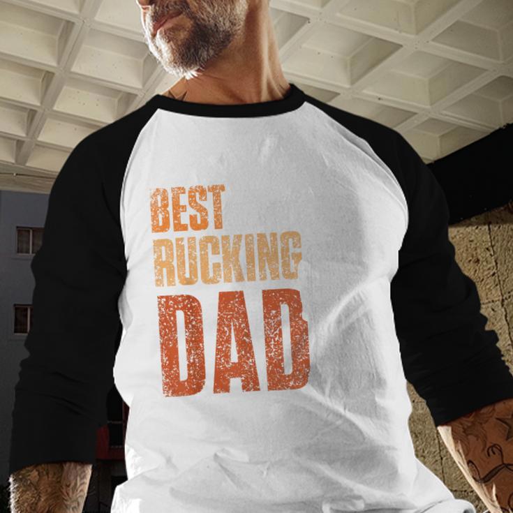 Best Rucking Dad Ruck Backpack Rucksack Workout Rucking Men Baseball Raglan Shirt