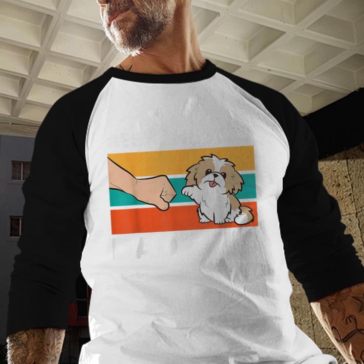 Best Shih Tzu Dad Ever Shih Tzu Men Baseball Raglan Shirt