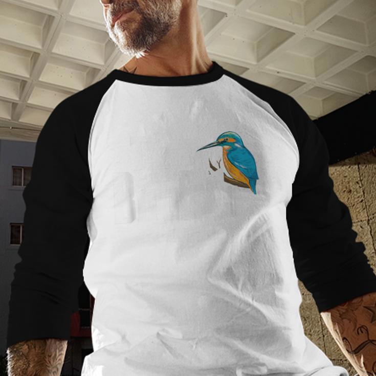 The Bird Father Bird Watching Meme Birder Dad Men Baseball Raglan Shirt