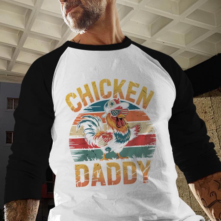 Chicken Daddy Farmer For Men Men Baseball Raglan Shirt Chicken Daddy Farmer For Men Men Baseball Raglan Shirt