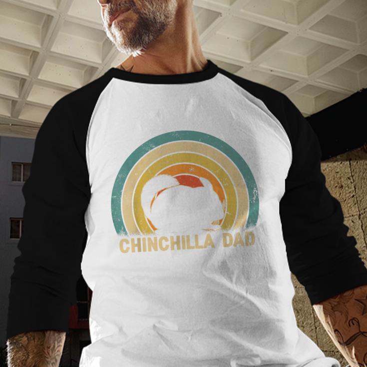 Chinchilla Dad Father's Day Chinchilla Lover Dad Daddy Men Baseball Raglan Shirt