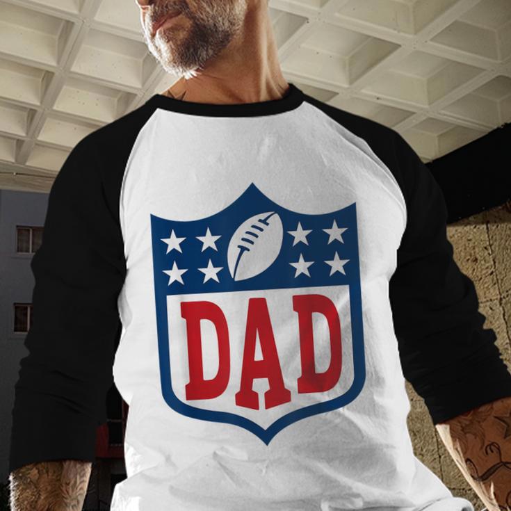 Dad American Football Happy Birthday Family Matching Retro Men Baseball Raglan Shirt Dad American Football Happy Birthday Family Matching Retro Men Baseball Raglan Shirt
