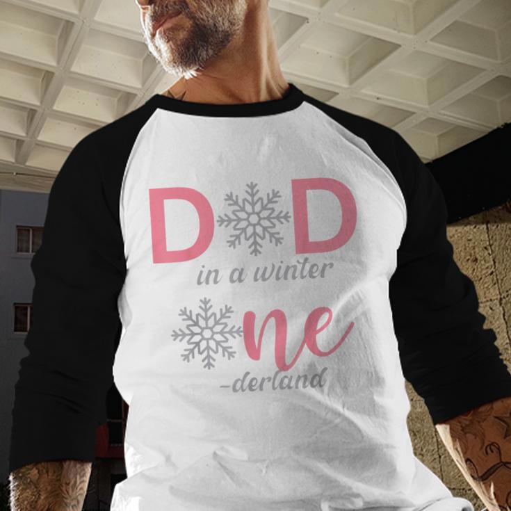 Dad Of The Birthday For Girl Winter Onederland 1st Birthday Men Baseball Raglan Shirt Dad Of The Birthday For Girl Winter Onederland 1st Birthday Men Baseball Raglan Shirt