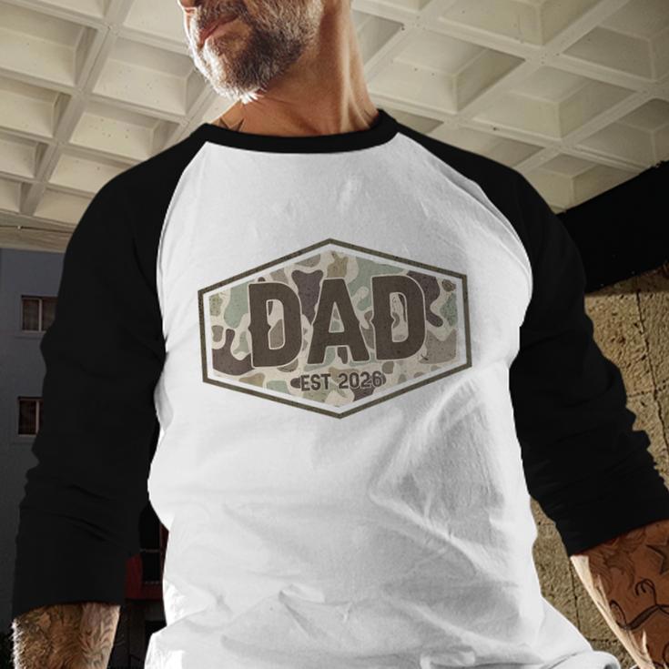 Dad Est 2026 Logo Father 2026 Loading New Dad 2026 Men Baseball Raglan Shirt Dad Est 2026 Logo Father 2026 Loading New Dad 2026 Men Baseball Raglan Shirt