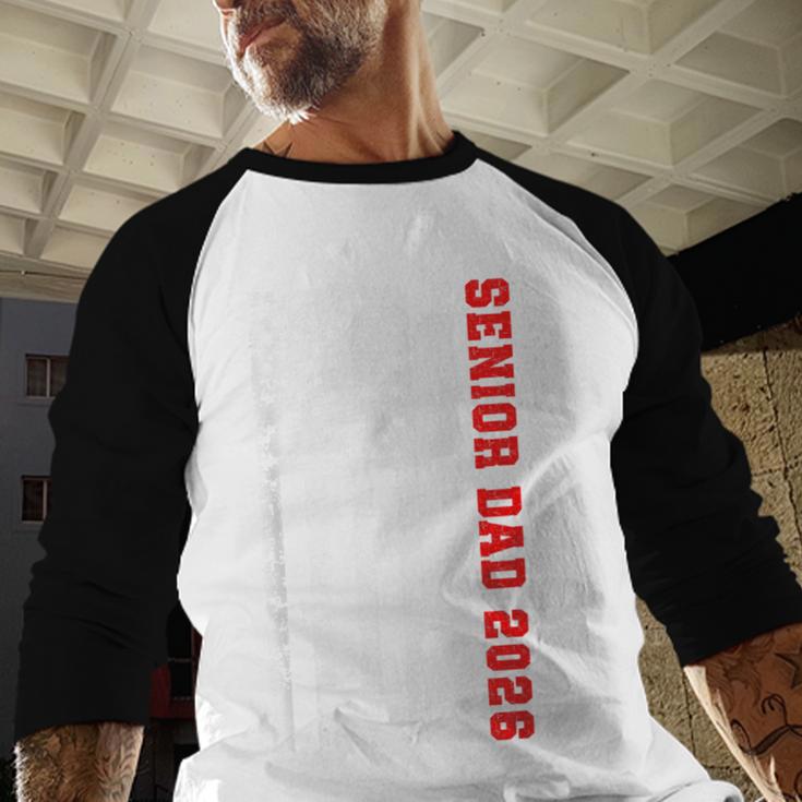 Dad Senior 2026 Proud Dad Of A Class Of 2026 Graduate Flag Men Baseball Raglan Shirt