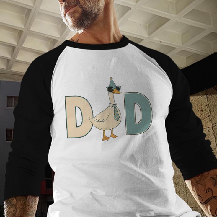 Dad Silly Goose 1st Birthday Family Matching Pocket Men Baseball Raglan Shirt