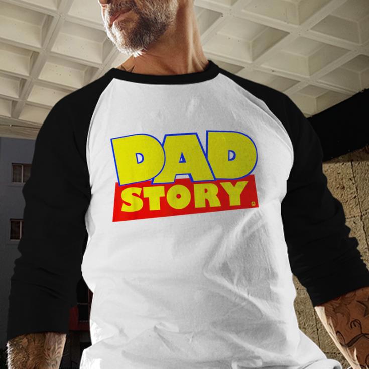 Dad Story Men Baseball Raglan Shirt
