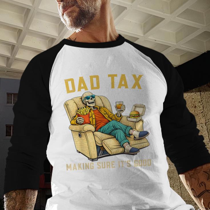 Dad Tax Graphic Tee Fathers Day Men Baseball Raglan Shirt Dad Tax Graphic Tee Fathers Day Men Baseball Raglan Shirt