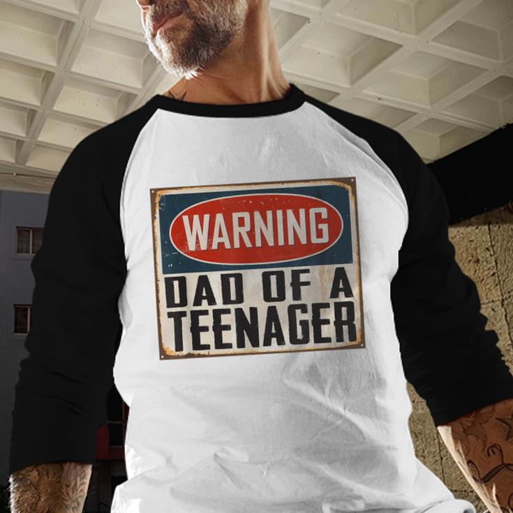 Dad Of a Teenager Official Teenager Matching Men Baseball Raglan Shirt