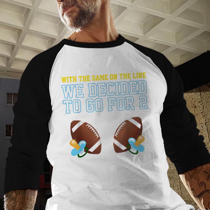Dad Of Twins TShirt Men Baseball Raglan Shirt
