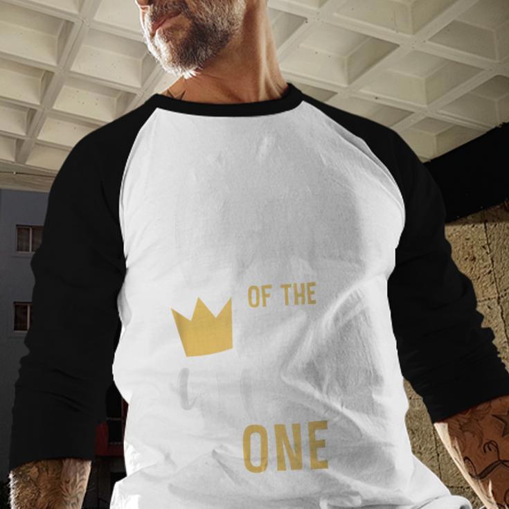 Dad Of The Wild One Shirt 1st Birthday First Thing Daddy Tee Men Baseball Raglan Shirt