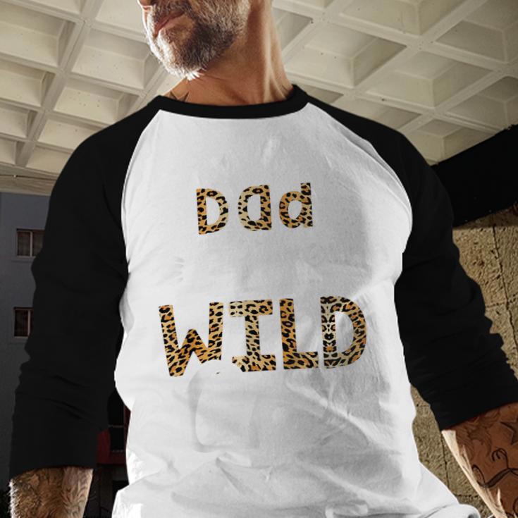 Dad Of The Wild One Zoo Themed 1st Birthday Party Men Baseball Raglan Shirt