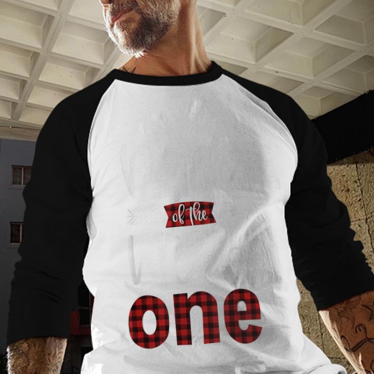 Dada Of The Wild One Buffalo Plaid Lumberjack 1st Birthday Men Baseball Raglan Shirt