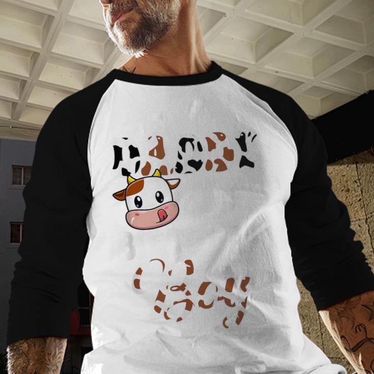 Daddy Of The Birthday Boy Cow Farm 1St Birthday Boy Men Baseball Raglan Shirt Daddy Of The Birthday Boy Cow Farm 1St Birthday Boy Men Baseball Raglan Shirt