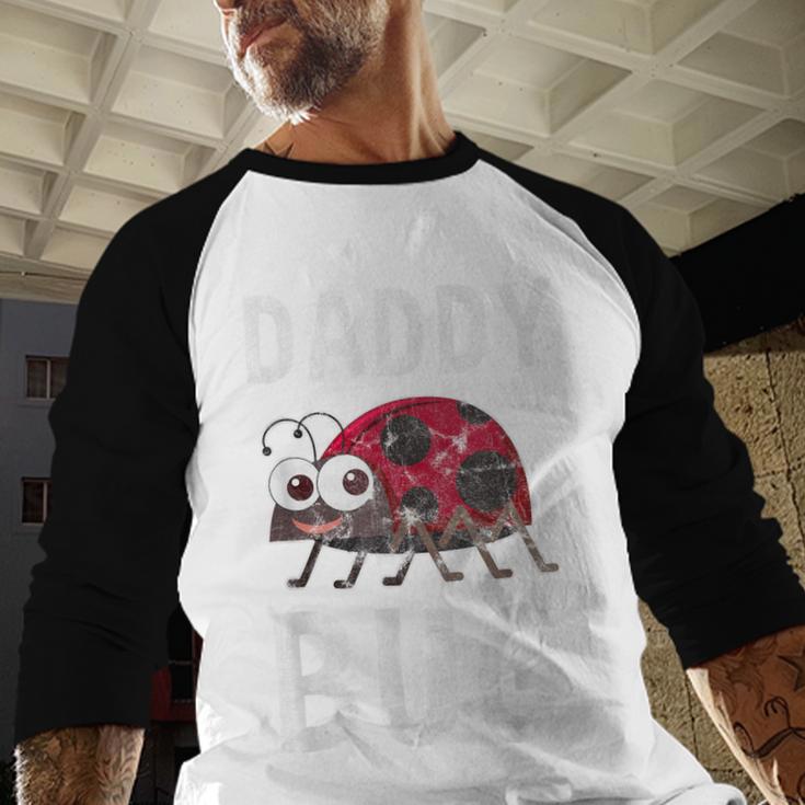 Daddy Bug Ladybug Lover Cute Dad Small Men Baseball Raglan Shirt