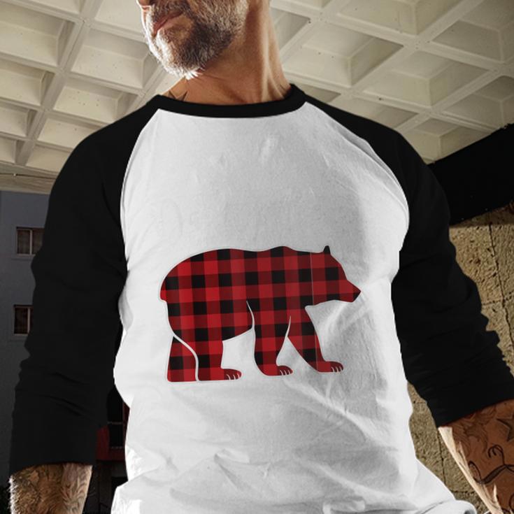 Daddy Dad Bear Pajama Red Buffalo Xmas Family Christmas Men Baseball Raglan Shirt Daddy Dad Bear Pajama Red Buffalo Xmas Family Christmas Men Baseball Raglan Shirt