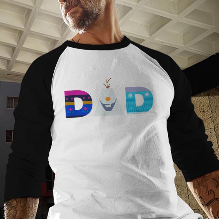 Disney Frozen Elsa Anna Olaf Dad Father's Day Birthday Men Baseball Raglan Shirt Disney Frozen Elsa Anna Olaf Dad Father's Day Birthday Men Baseball Raglan Shirt