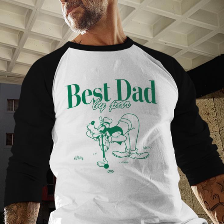 Disney Mickey & Friends Father's Day Best Dad Goofy Big Logo Men Baseball Raglan Shirt