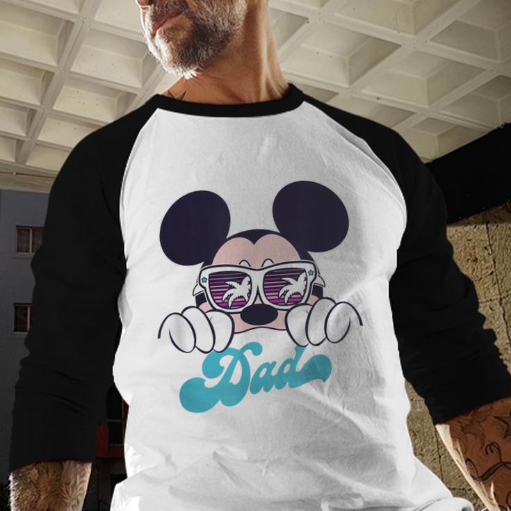 Disney Mickey And Friends Cool Mickey Summer Vibes Dad Logo Men Baseball Raglan Shirt Disney Mickey And Friends Cool Mickey Summer Vibes Dad Logo Men Baseball Raglan Shirt