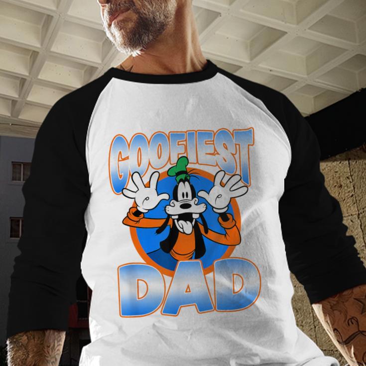 Disney Mickey And Friends Father's Day Goofiest Dad Vintage Men Baseball Raglan Shirt