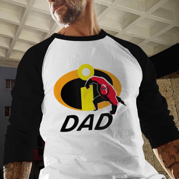 Disney And Pixar's The Incredibles Mr Incredible Dad Family Men Baseball Raglan Shirt Disney And Pixar's The Incredibles Mr Incredible Dad Family Men Baseball Raglan Shirt