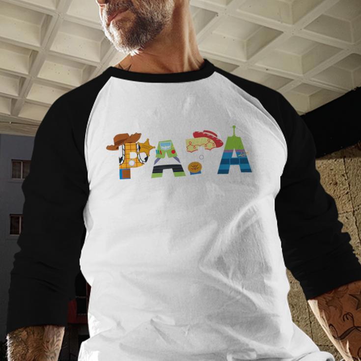 Disney And Pixar’s Toy Story Papa Father’s Day Dad Birthday Men Baseball Raglan Shirt