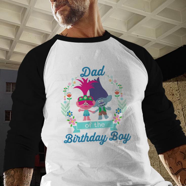 DreamWorks Trolls Dad Of The Birthday Boy Men Baseball Raglan Shirt