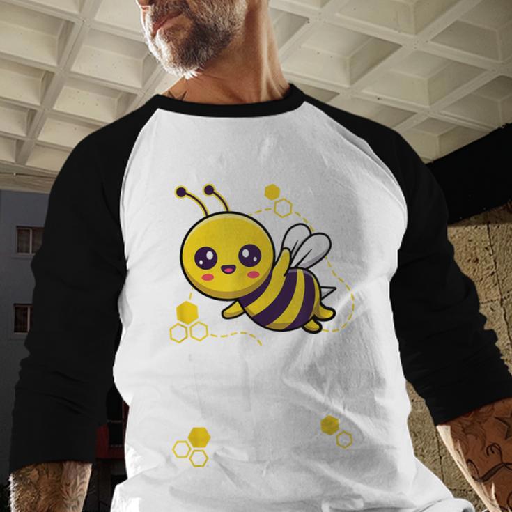 Family Bee Shirts Dad Daddy First Bee Day Outfit Birthday Men Baseball Raglan Shirt