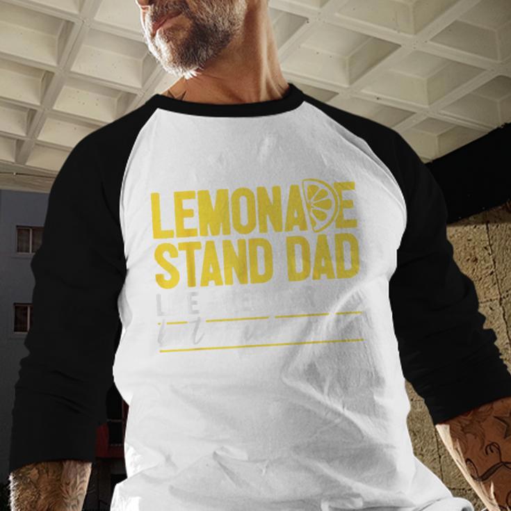 Family Lemonade Stand Dad Men Baseball Raglan Shirt