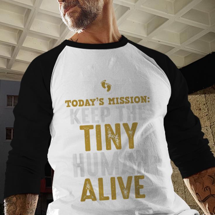 Father's Day By Tee Company New Dad First Time Father Keep Tiny Human Alive Adult Classic Fit Short Sleeve Men Baseball Raglan Shirt Father's Day By Tee Company New Dad First Time Father Keep Tiny Human Alive Adult Classic Fit Short Sleeve Men Baseball Raglan Shirt