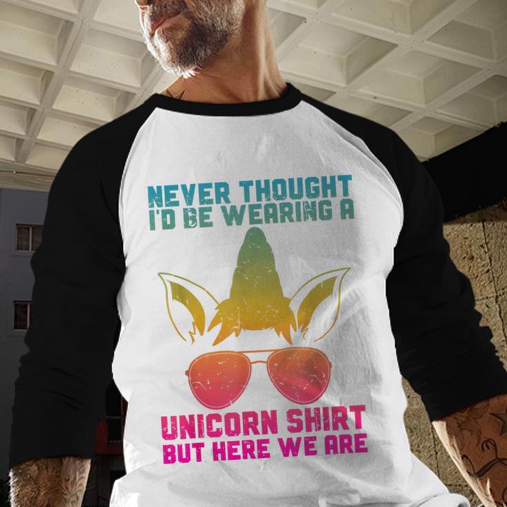 Fathers Day I Wear A Unicorn Shirt Dadacorn Men Baseball Raglan Shirt Fathers Day I Wear A Unicorn Shirt Dadacorn Men Baseball Raglan Shirt