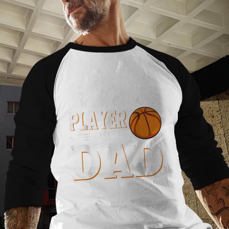 My Favorite Basketball Player Calls Me Dad Men Baseball Raglan Shirt