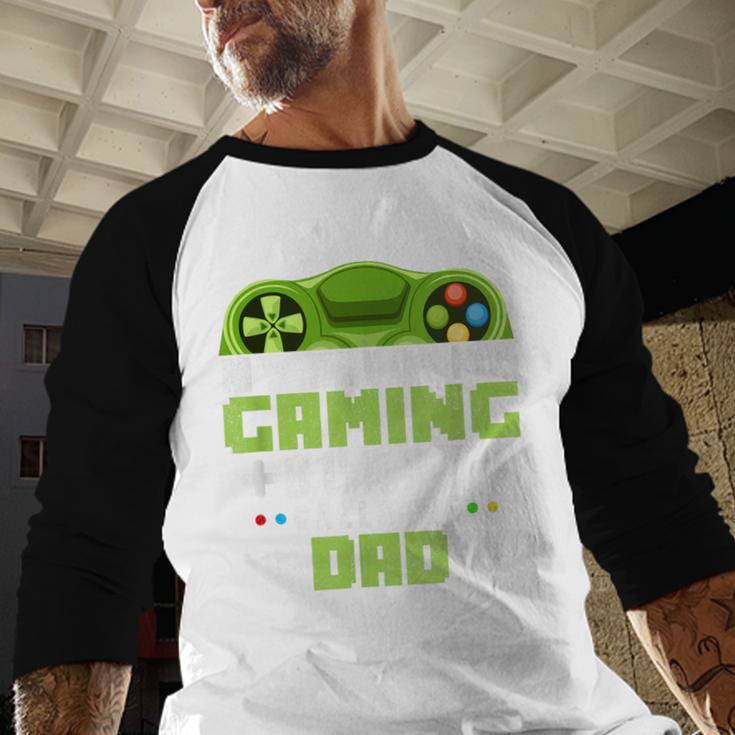 My Favorite Gaming Buddy Calls Me Dad For Dad From Sons Men Baseball Raglan Shirt