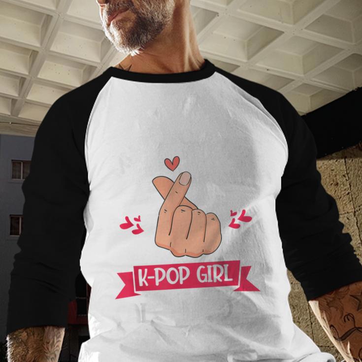 My Favorite K-Pop Girl Calls Me Dad K-Pop Girl Men Baseball Raglan Shirt