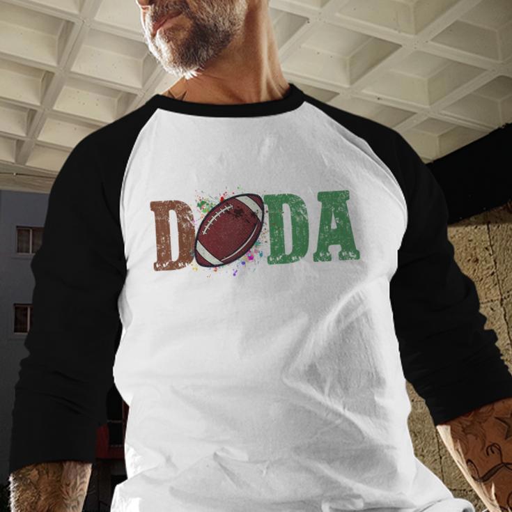 Football Dada 1st Birthday Men Baseball Raglan Shirt Football Dada 1st Birthday Men Baseball Raglan Shirt