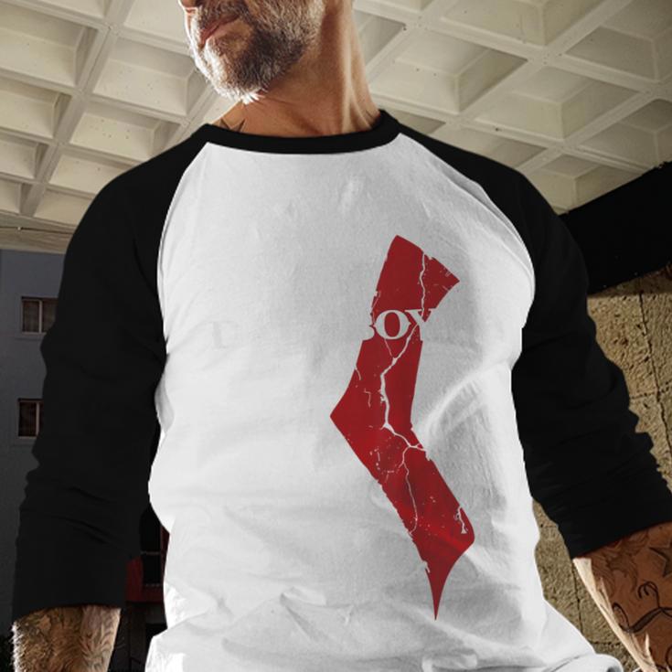 God Of Boy Dad Video Game Tshirt Father's Day Edition Men Baseball Raglan Shirt