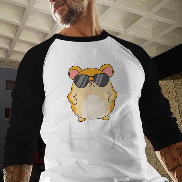Hamster Dad Father's Day Animal Whisperer Rodent Lover Men Baseball Raglan Shirt