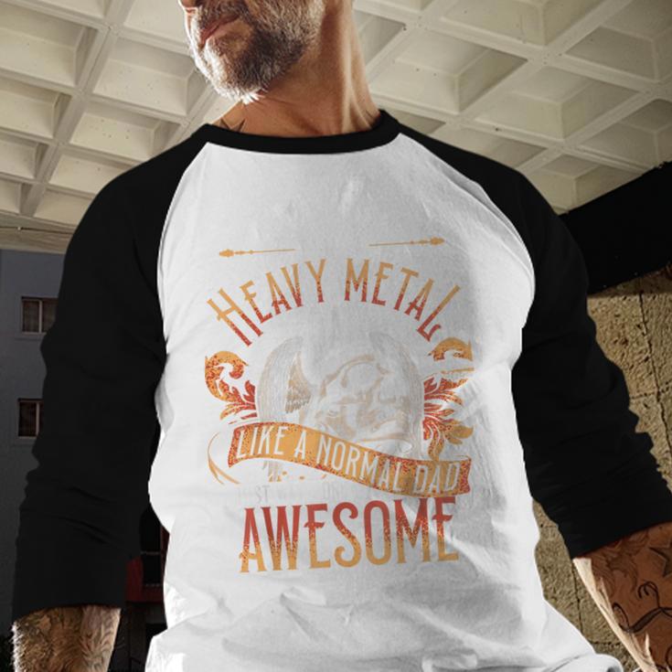 Heavy Metal Cooler Dad Punk Rock Music Lover Men Baseball Raglan Shirt