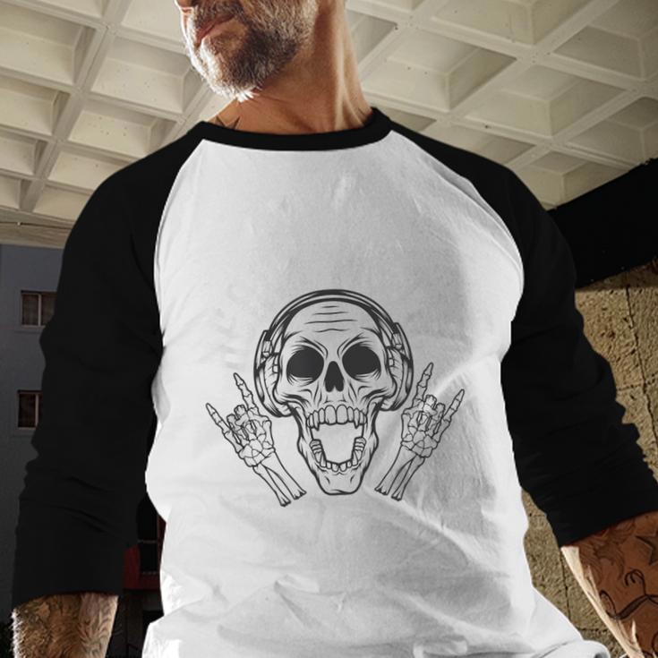Heavy Metal Dad Shirt Rock Metalhead Heavy Metal Dad Men Baseball Raglan Shirt