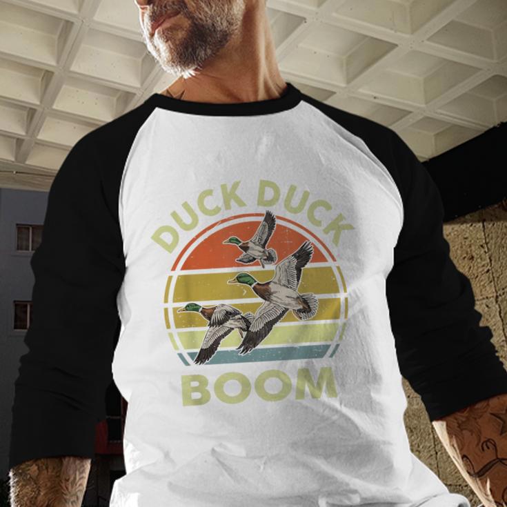 Hunting-Shirt Duck Boom Hunter Dad Grandpa Men Men Baseball Raglan Shirt