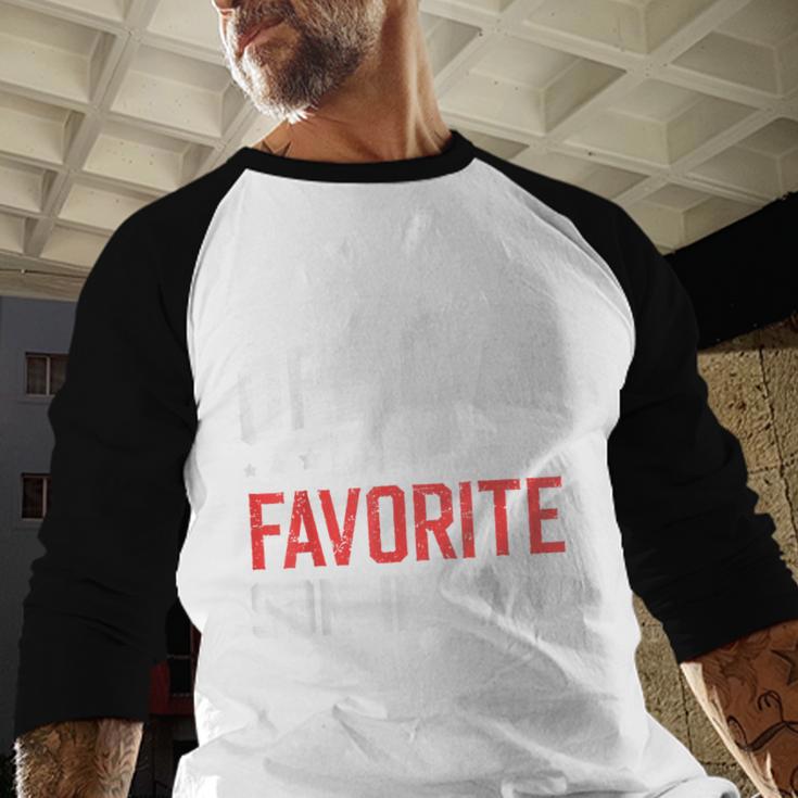It's Official I'm The Favorite Son-In-Law Dad Father Men Baseball Raglan Shirt