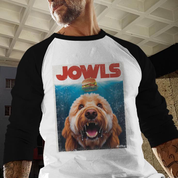 Labradoodle Jowls Tee Fawn Lab Doodle Mom Top Dad Men Baseball Raglan Shirt