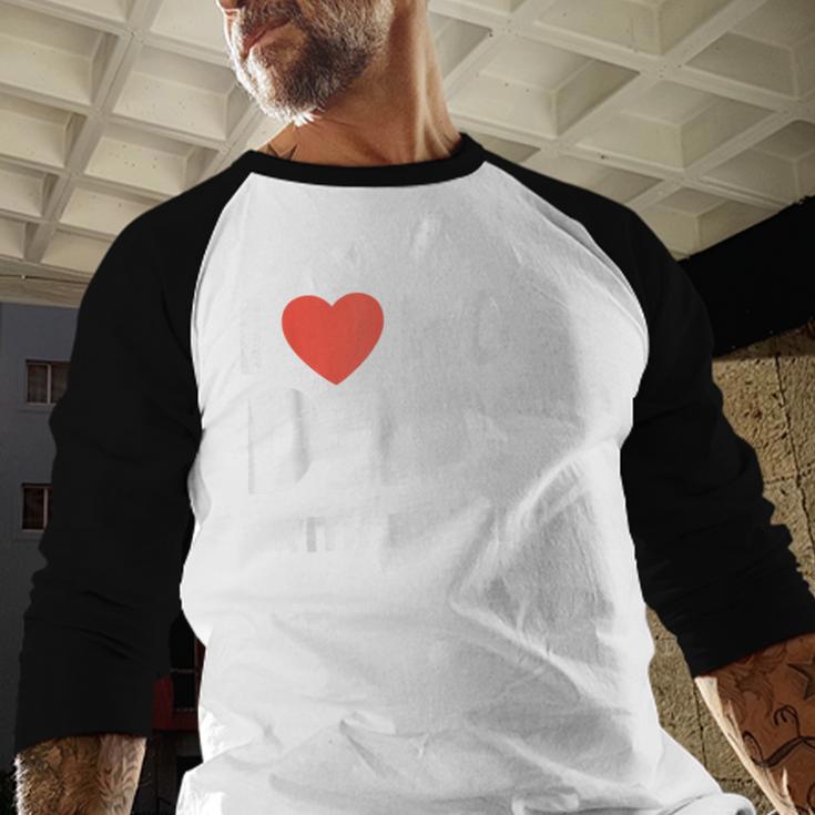 I Love Hot Dads With Beards I Heart Hot Dads Shirt Men Baseball Raglan Shirt