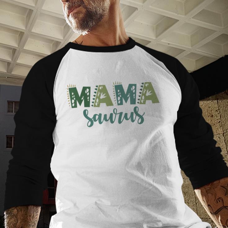 Mama Saurus Dinosaur Birthday Mom Dad Birthday Boy T-Rex Men Baseball Raglan Shirt Mama Saurus Dinosaur Birthday Mom Dad Birthday Boy T-Rex Men Baseball Raglan Shirt